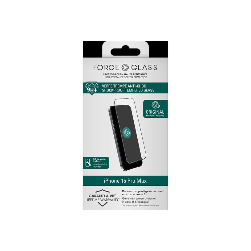 3571211513346-BigBen CONNECTED Force Glass - verre trempé pour Apple iPhone 15 Pro Max -P_405165244_1-1