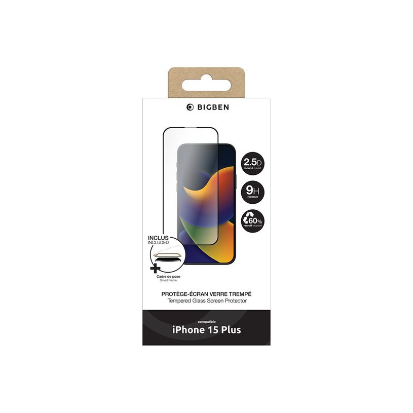 3571211510321-BigBen CONNECTED - Protection d'écran - verre trempé pour iPhone 15 Plus-P_405165265_1-1
