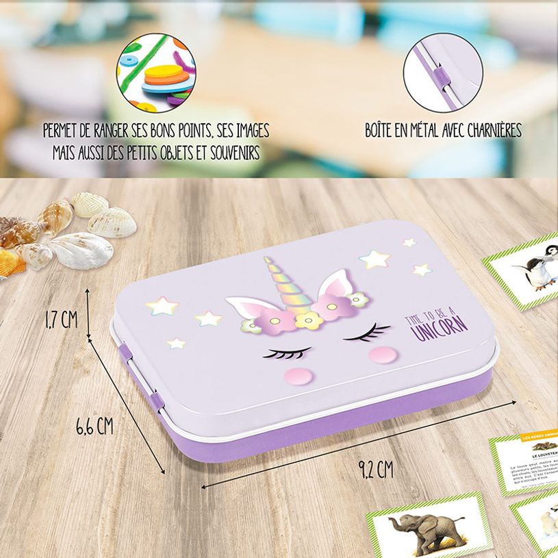 3135250989861-Boîte à bons points métal licorne violet - 9,2 x 6,6 x 1,7 cm - Viquel-P_405165322_3-2