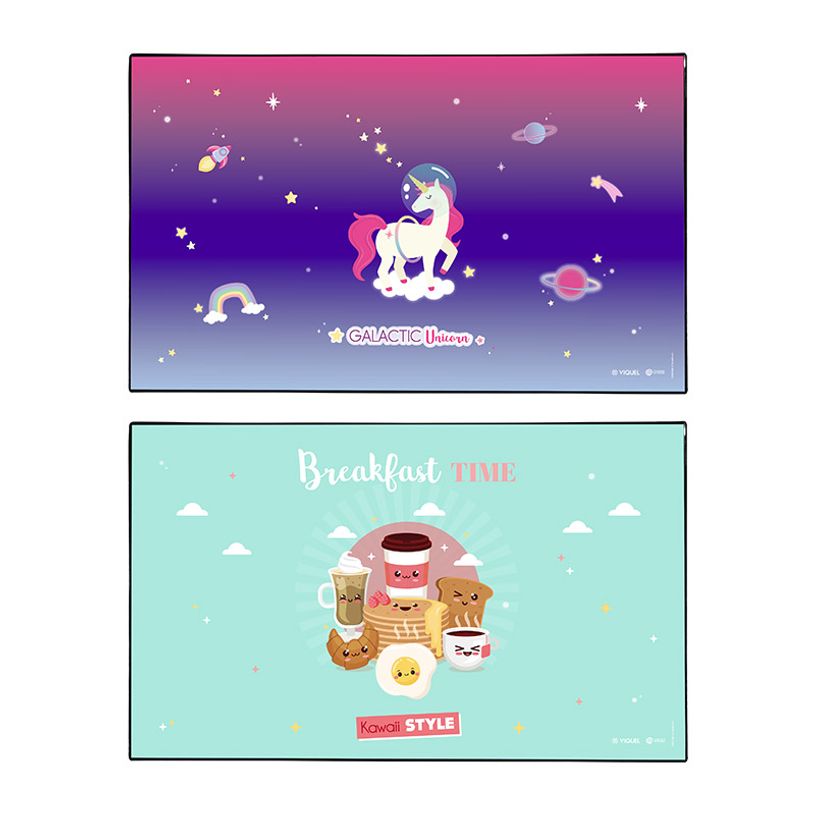 3135251384030-Sous-main Kawaii + Galactic Unicorn- 59,5 x 36,2 cm - Assortis - Viquel-P_405165379_1-0