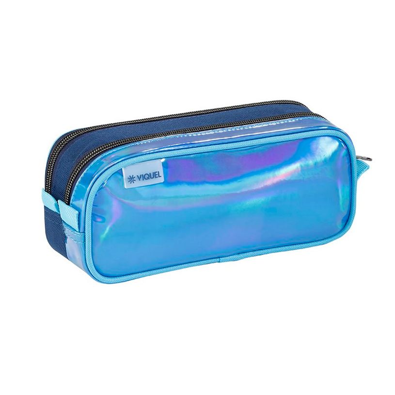 Trousse à Crayons Double Compartiment Avec Thème Galaxie - Grande Capacité, Tissu Oxford - Pour école, Voyage Et Bureau
