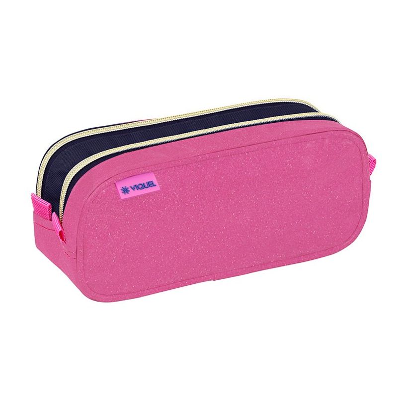 3135258773714-Trousse Wildflowers - 2 compartiments - bleu - Viquel-P_405165396_2-1