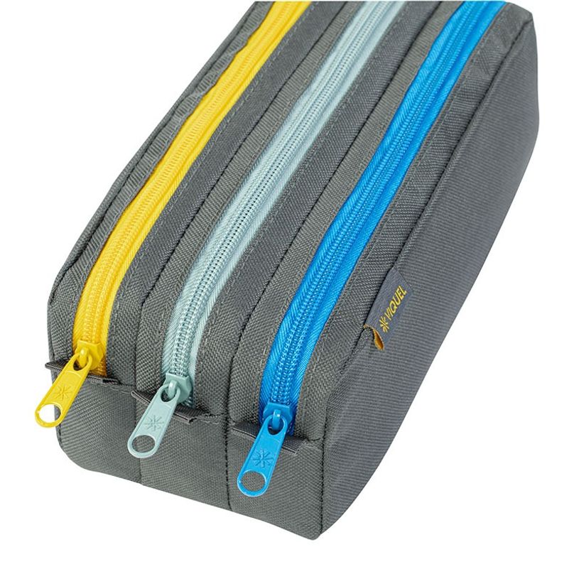 3135250997576-Trousse Trizip - 3 compartiments - 2 modèles : bleu marine ou gris - Viquel-P_405165509_7-6