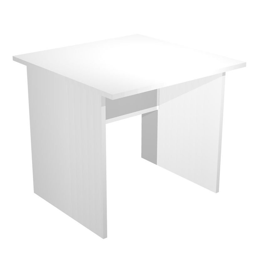 7331920000010-Bureau droit Trend - L80 - Pieds panneaux - plateau blanc-P_405165541_1-0