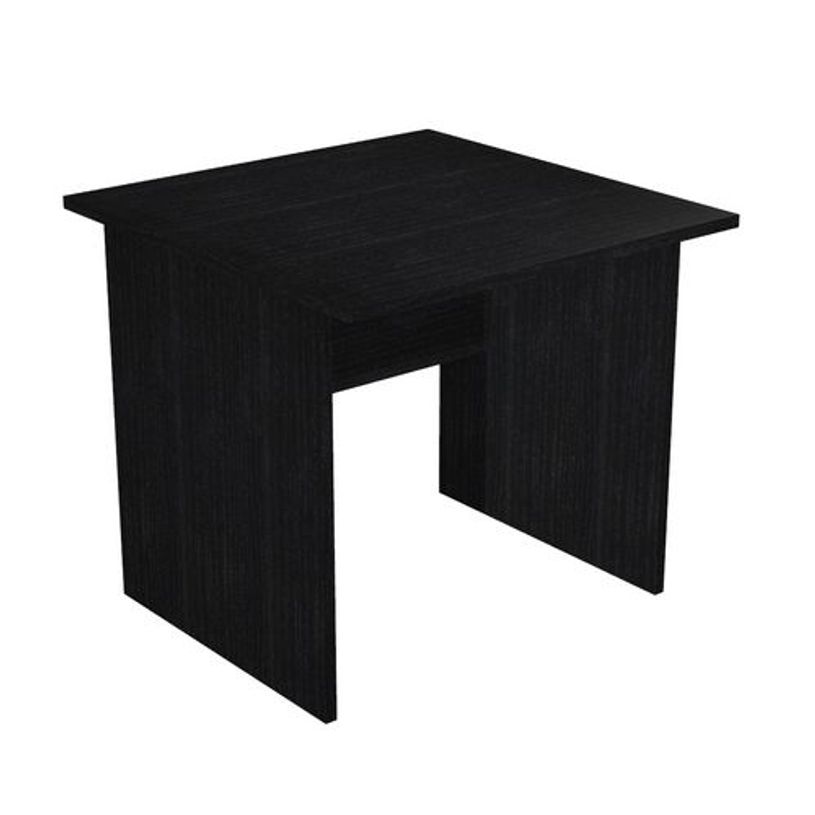 7331920000041-Bureau droit Trend - L80 - Pieds panneaux - plateau imitation frêne noir-P_405165544_1-0