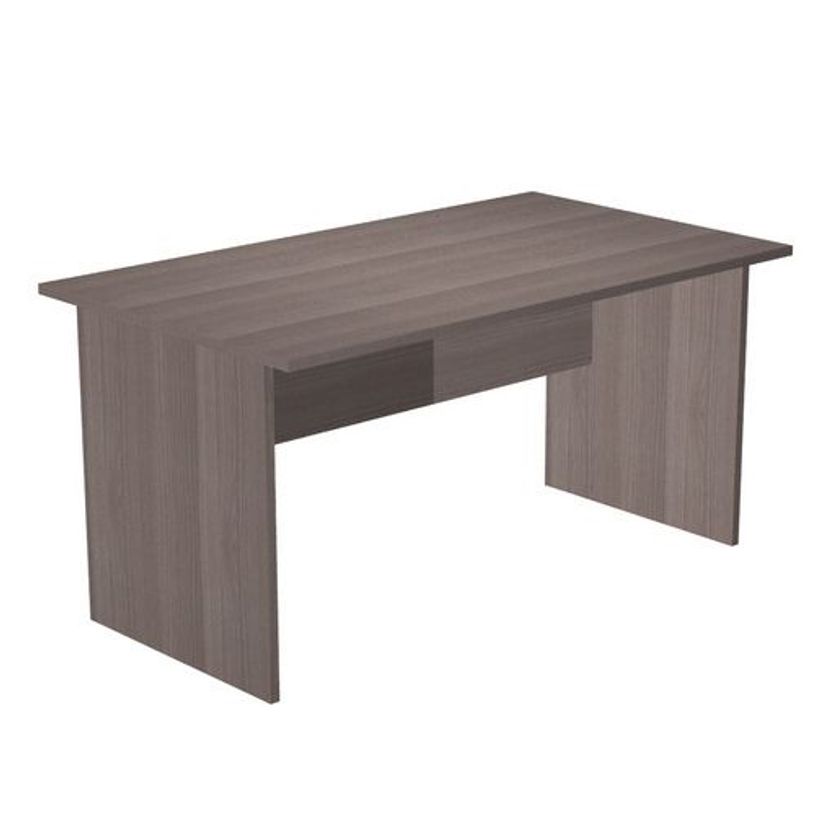 7331920000218-Bureau droit Trend - L140 - Pieds panneaux - plateau imitation frêne Toscan-P_405165561_1-0