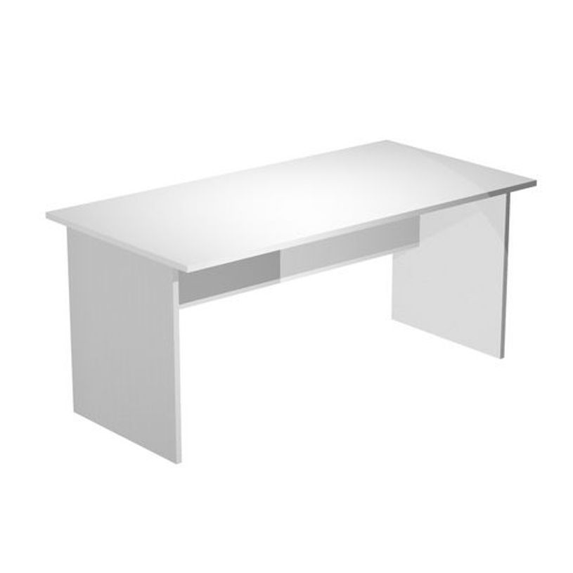 7331920000263-Bureau droit Trend - L160 - Pieds panneaux - plateau gris-P_405165566_1-0