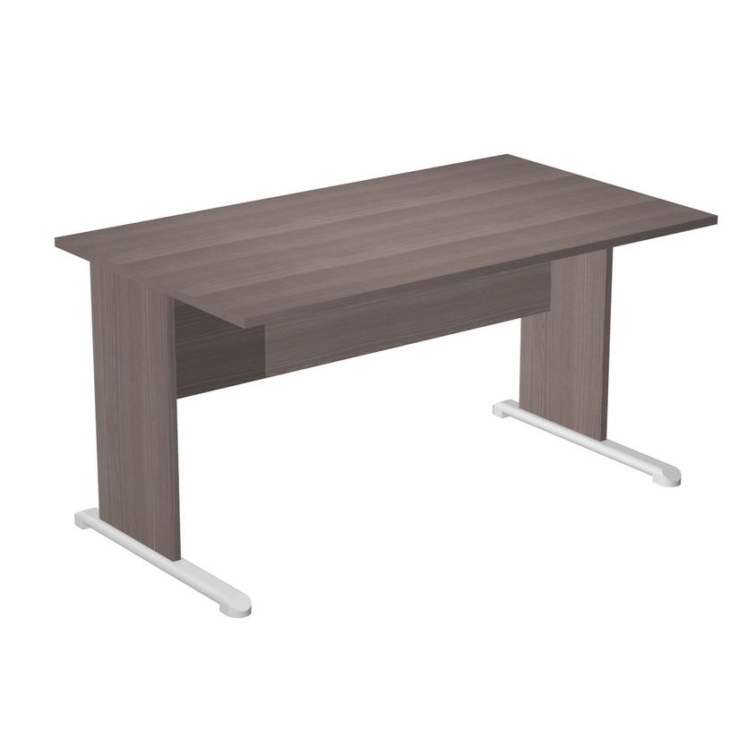 7331920000492-Bureau droit Trend - L140 - Pieds bois - plateau imitation frêne Toscan-P_405165589_1-0