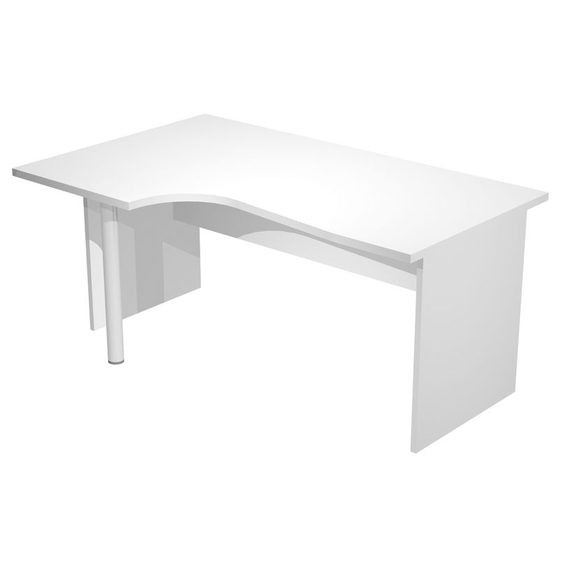 7331920001208-Bureau compact Trend - retour à gauche avec pieds panneaux + pied de renfort - L160 - pla-P_405165660_1-0