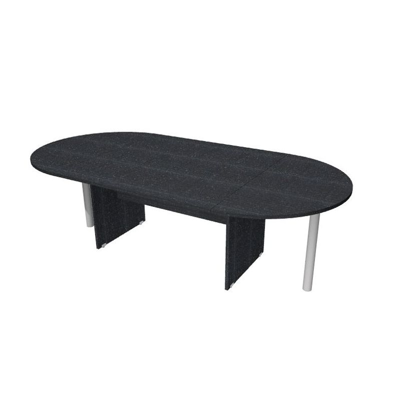 7331920003684-Table de réunion Trend - ovale - L220 cm - imitation frêne noir-P_405165698_1-0