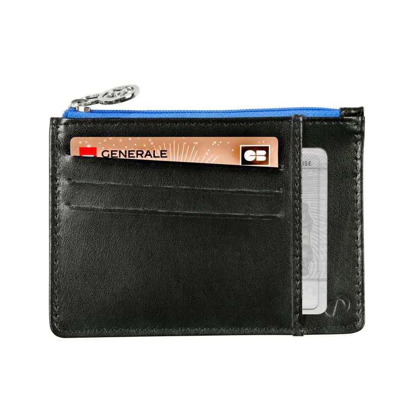 3371010501458-Quo Vadis - Porte-cartes/porte-monnaie - Holi - 13,2x9,5x0,2 cm - Cuir pleine fleur de vachette--0