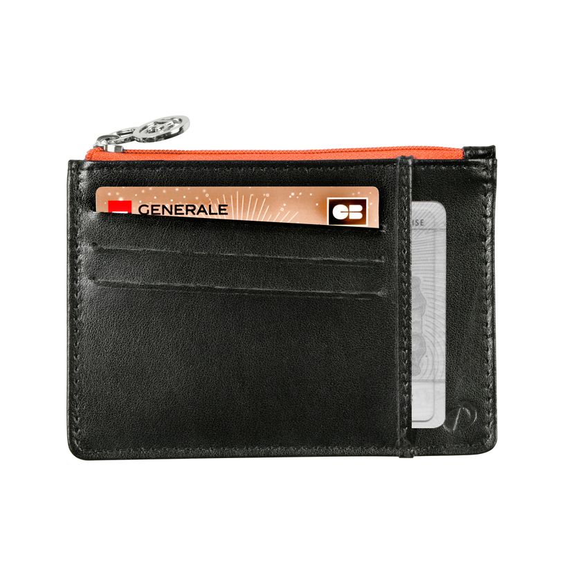 3371010501458-Quo Vadis - Porte-cartes/porte-monnaie - Holi - 13,2x9,5x0,2 cm - Cuir pleine fleur de vachette--1