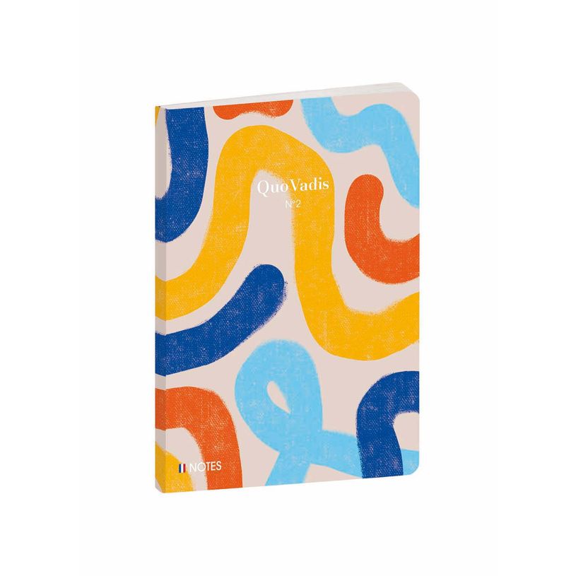 3371010510368-Quo Vadis - Carnet de notes - Iconique - Jaune - Pages Lignées - 15x21 cm - Papier Clairefontaine blanc - Fabri--0