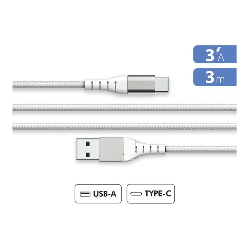 3571211509592-Force Power Lite - Câble USB (M) pour USB-C (M) - 3 m - blanc-P_405166157_3-0