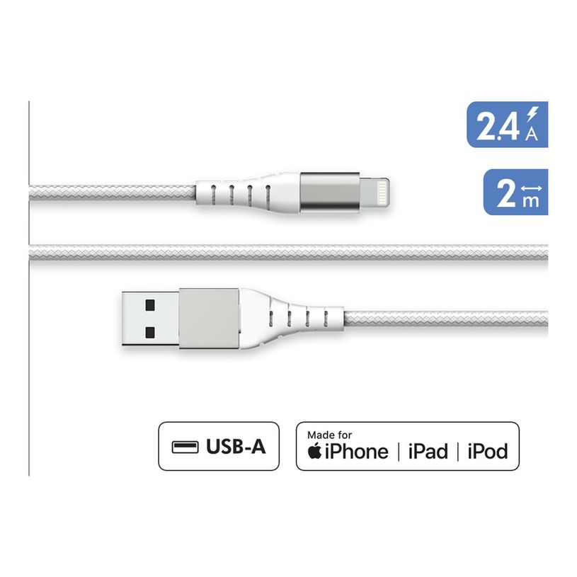 3571211509622-Force Power Lite - Câble USB (M) pour Lightning - 2 m - blanc-P_405166158_1-0