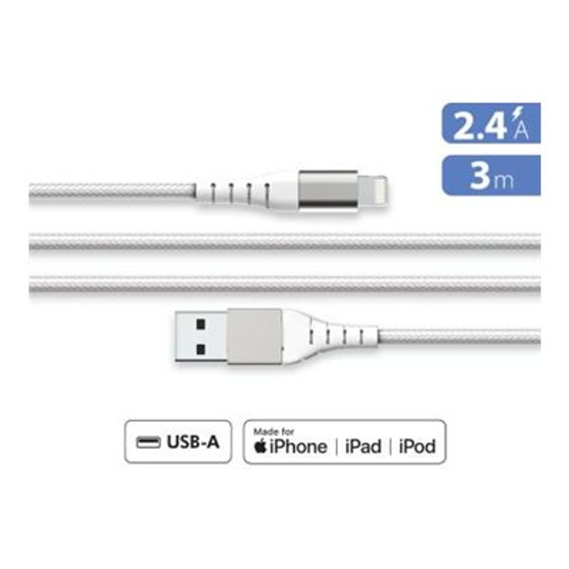 3571211509585-Force Power Lite - Câble USB (M) pour Lightning - 3 m - blanc-P_405166159_2-0
