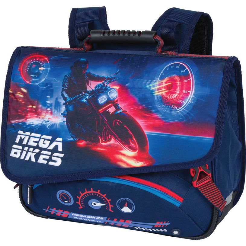 3664447172408-Cartable Megacars ou Megabikes - 38 cm - 2 compartiments - Oberthur-P_405166177_7-6