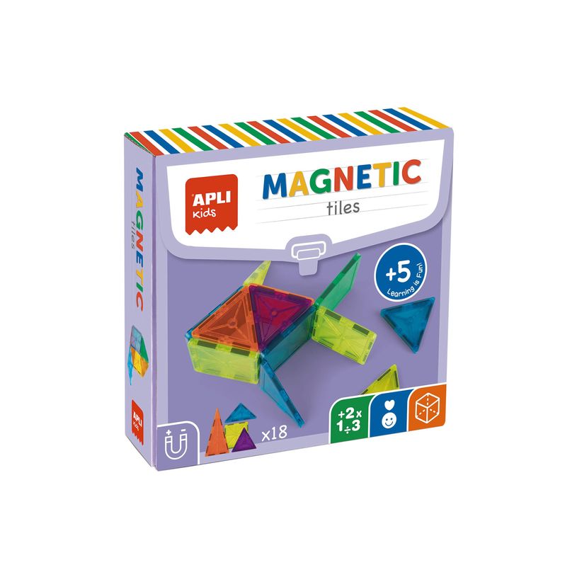 8410782194194-APLI kids - Transparent magnetic tiles - premier âge-P_405166219_3-2