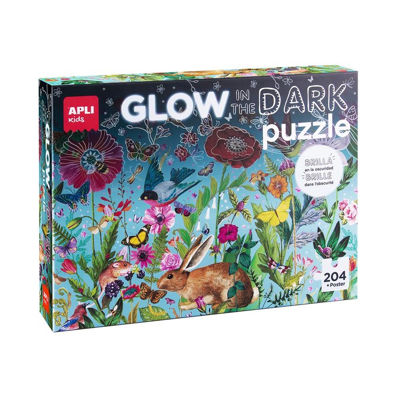 8410782194361-APLI kids - Glow in the Dark Flowers - puzzle-P_405166225_1-0