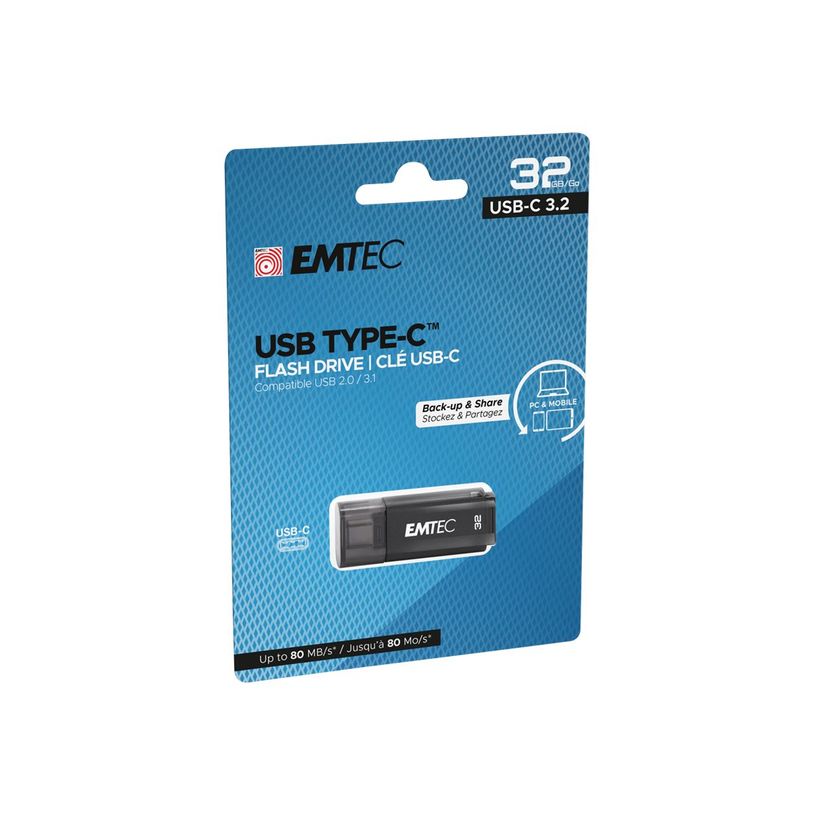 3126170176196-EMTEC D400 - Clé USB 32 Go - USB-C 3.2 - noir-P_405166234_5-4