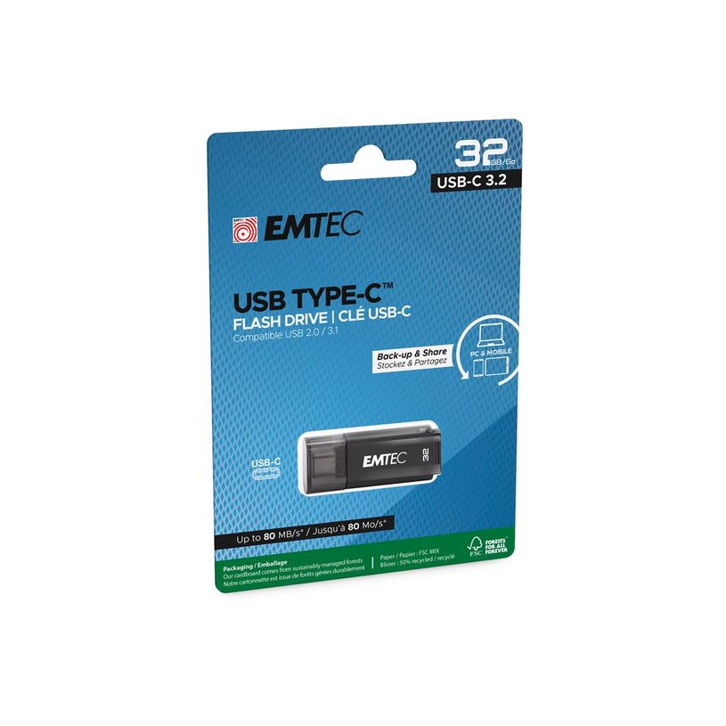 3126170176196-EMTEC D400 - Clé USB 32 Go - USB-C 3.2 - noir-P_405166234_6-5