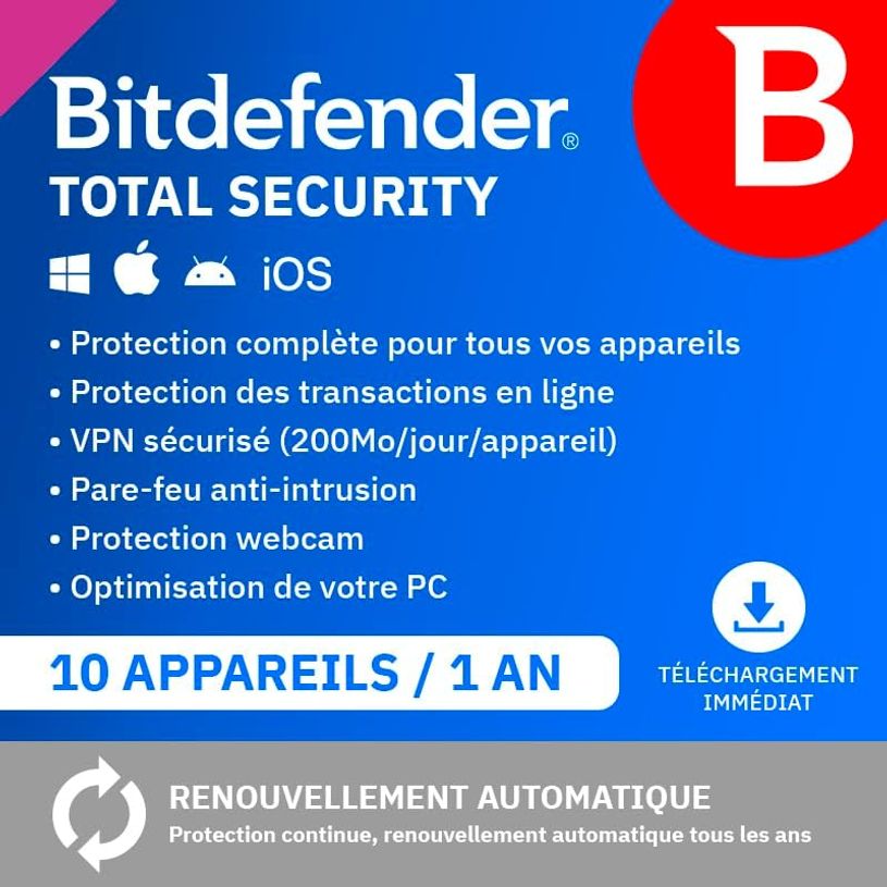 5949958024773-Bitdefender total security - Code d'activation envoyé par email valable pour 10 appareils-P_405166309_1-0