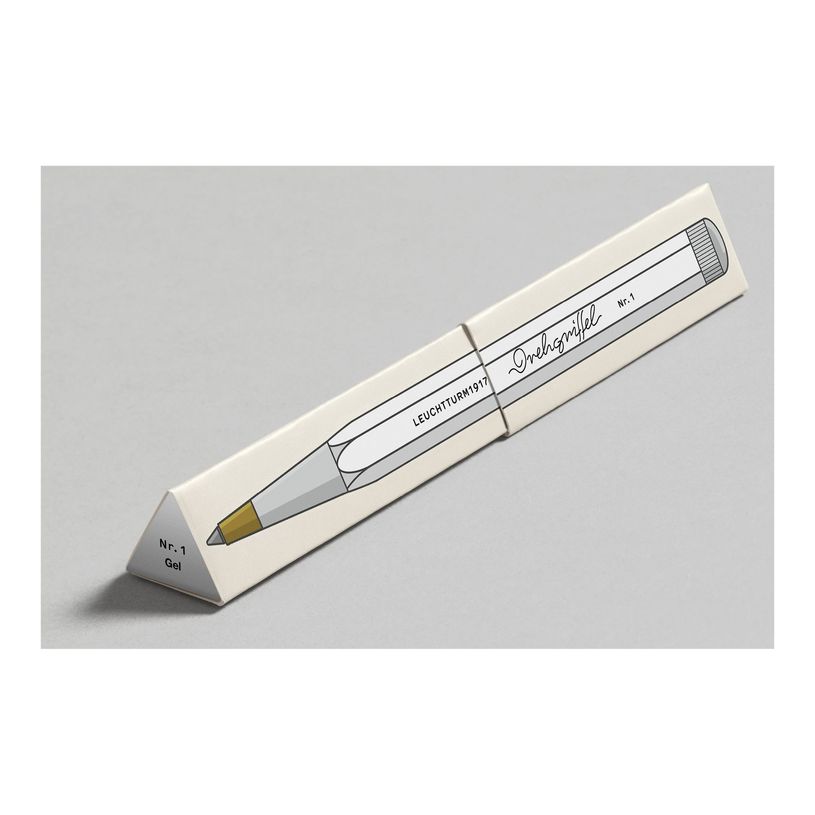 4004117593574-Leuchtturm1917 Drehgriffel Nr. 1 - Stylo gel avec encre noire - 0.5 mm - blanc-P_405166329_2-1