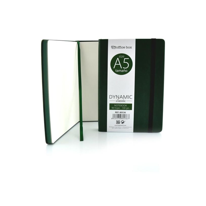 8435258805251-Office Box Dynamic Classic - Cahier de notes - A5 - 145 x 215 mm - 96 feuilles / 192 pages - ligné - bleu, rouge, noir, vert, b-P_405166559_1-4