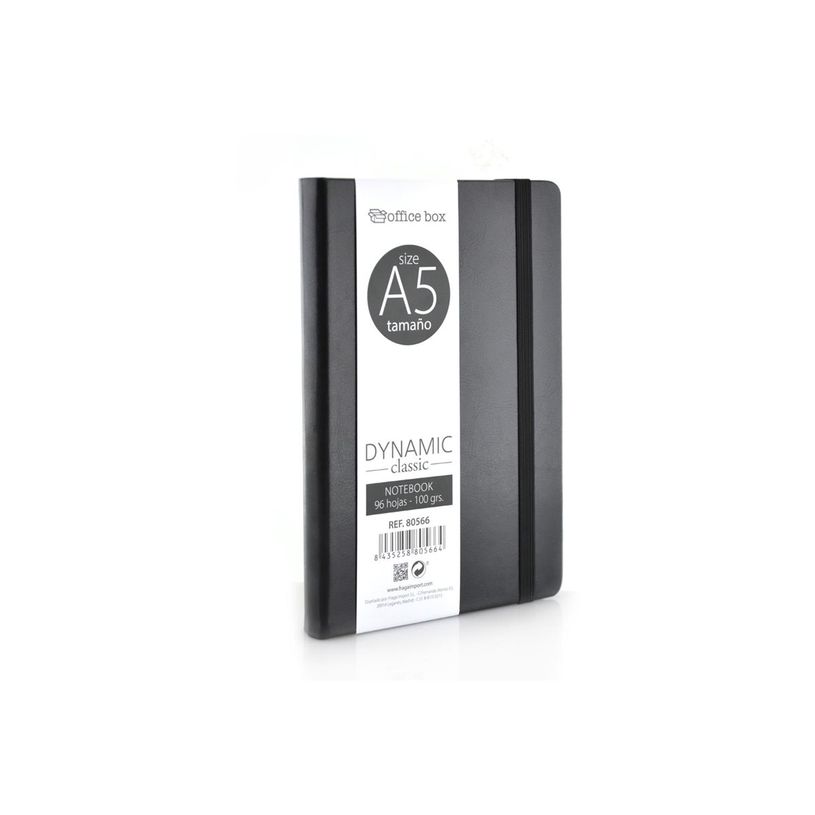 8435258805251-Office Box Dynamic Classic - Cahier de notes - A5 - 145 x 215 mm - 96 feuilles / 192 pages - ligné - bleu, rouge, noir, vert, b-P_405166559_4-8