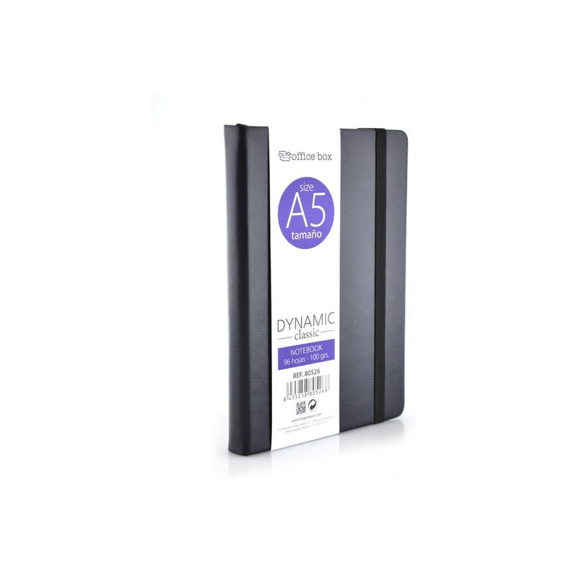 8435258805251-Office Box Dynamic Classic - Cahier de notes - A5 - 145 x 215 mm - 96 feuilles / 192 pages - ligné - bleu, rouge, noir, vert, b-P_405166559_5-9