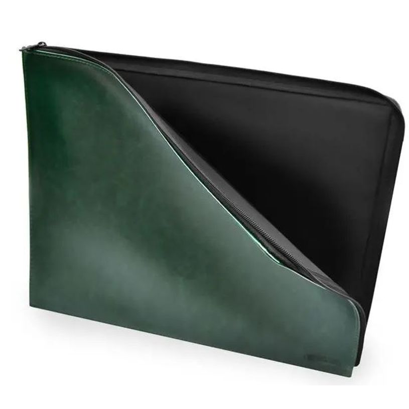 8435258754368-Porte document  A4 - avec fermeture éclair - vert-P_405166562_4-0