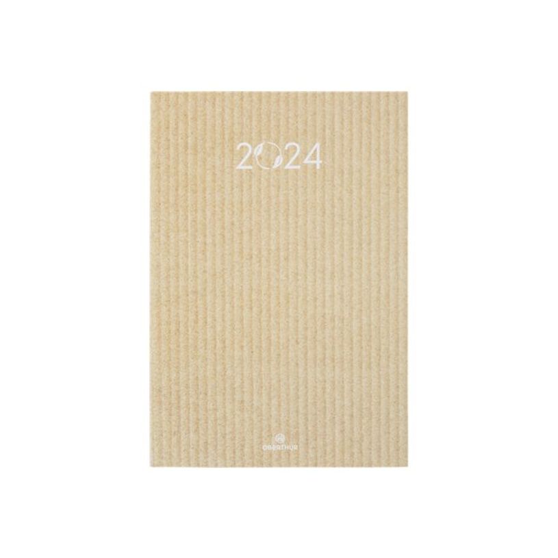 3664447162232-Oberthur - Agenda 1 semaine sur 2 pages - 17 x 24,5 mm - kraft naturel - carton recyclé-P_405166614_2-0