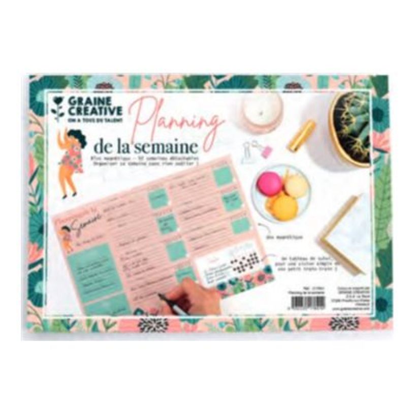3532435178414-Graine Creative - Planning de la semaine magnétique - A4 - 52 feuilles-P_405166720_1-0