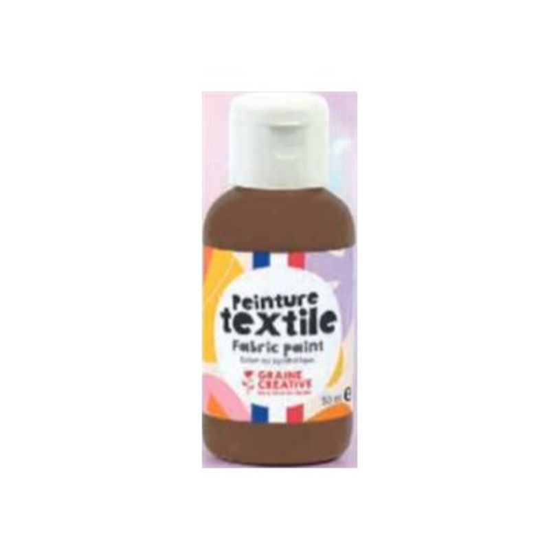 3532436168032-Graine Creative - Peinture textile - chocolat - 50 ml-P_405166737_1-0