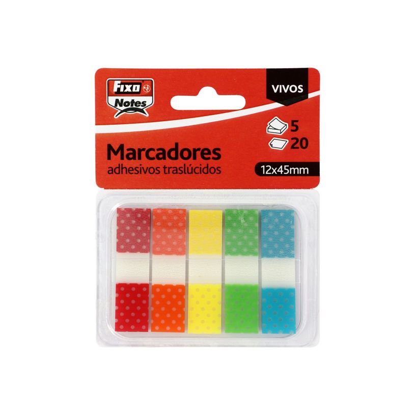 8413623505791-Grafoplas Fixo Notes - Notes repositionnables - 12 x 45 mm - 100 feuilles (5 x 20) - assor-P_405166815_1-0