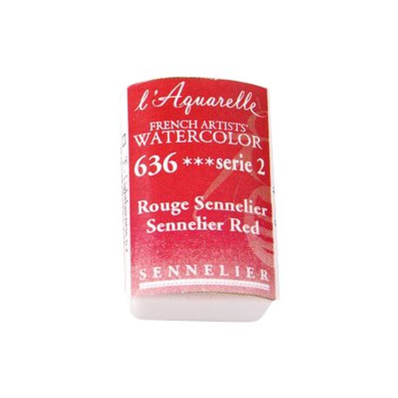 3046450114505-Sennelier French Artists' Series 2 Half Pan 636 - Peinture - aquarelle - rouge sennelier --P_405172591_1-1