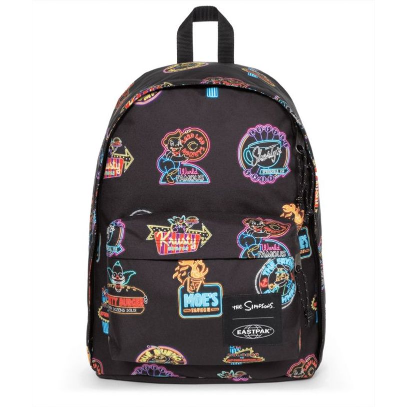196011841227-EASTPAK Out Of Office - Sac à dos Simpsons neon print avec compartiment pour ordinateur po-P_405177162_1-0