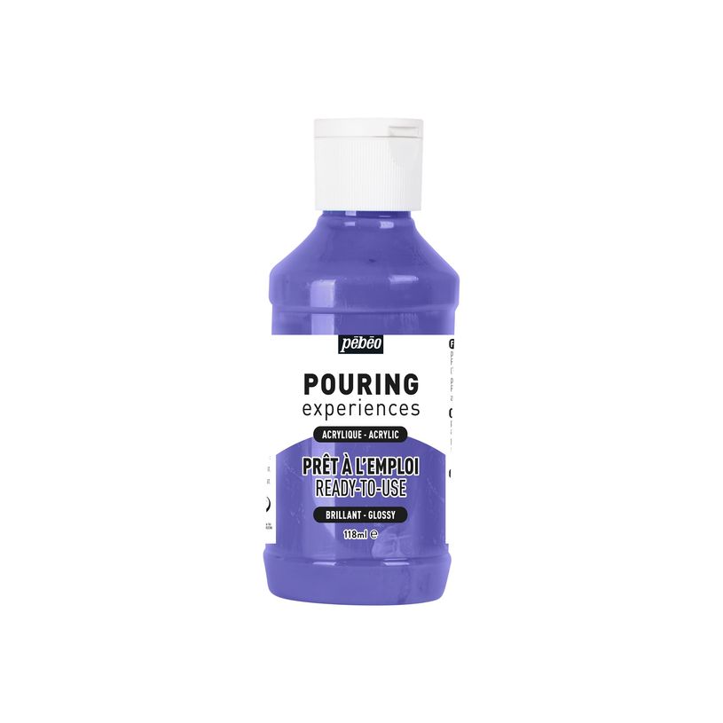 3167865246275-Pebeo Pouring Experiences Ready-to-use - Peinture acrylique - violet métallique - 118 ml-P_405177324_1-0
