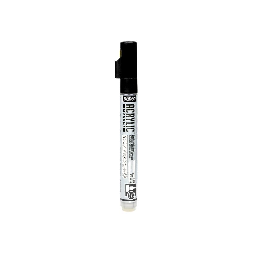 3167862057355-Pebeo Acrylic - Marqueur - pointe fine - gris-P_405177338_1-0