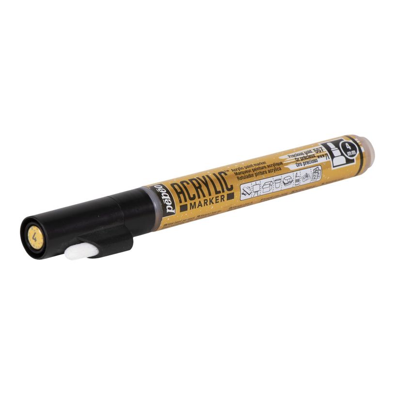 3167862058574-Pebeo Acrylic - Marqueur - pointe moyenne ronde - or précieux-P_405177342_3-1