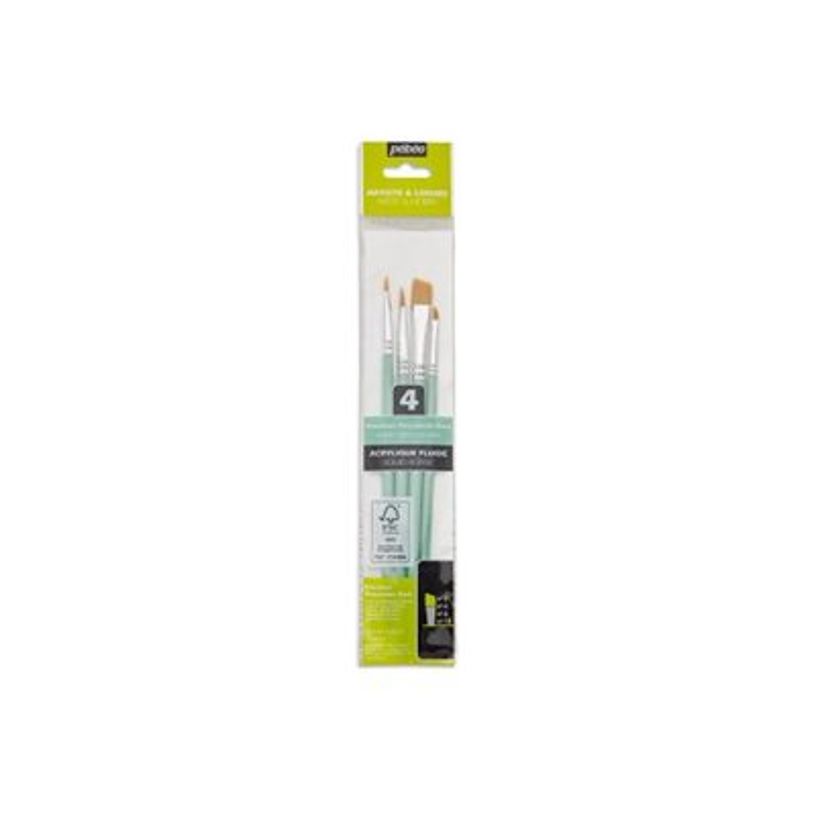 3167869523044-Pebeo - Lot de 4 pinceaux - biseau - taille : 4, 6, 8, 12-P_405177359_5-4