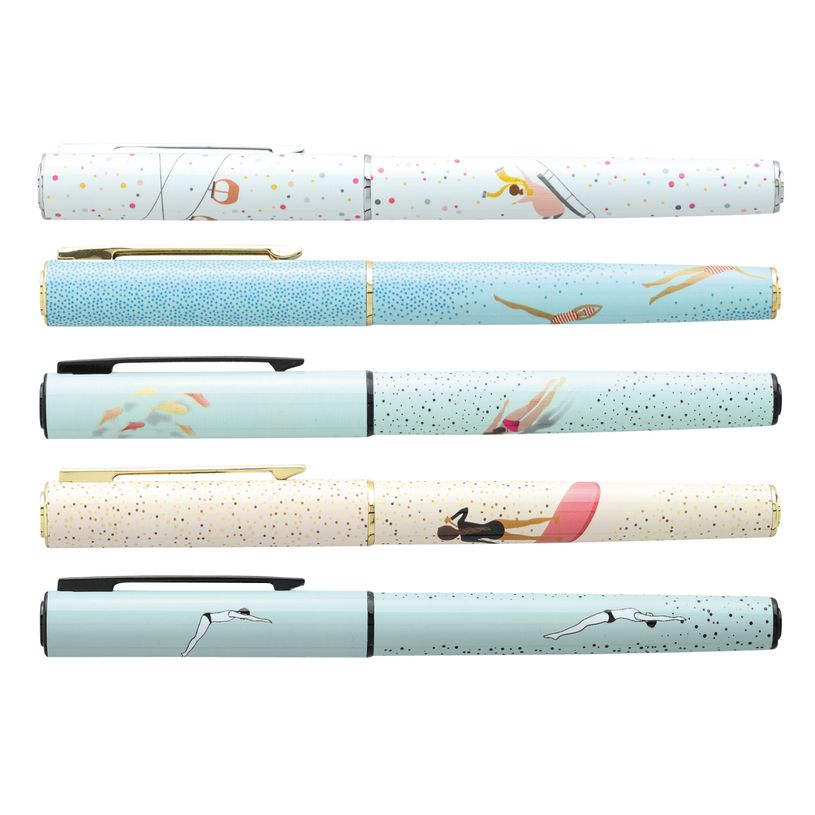 3173740251289-Plumink métal INK "Chacun sa route" 5 designs assortis --0