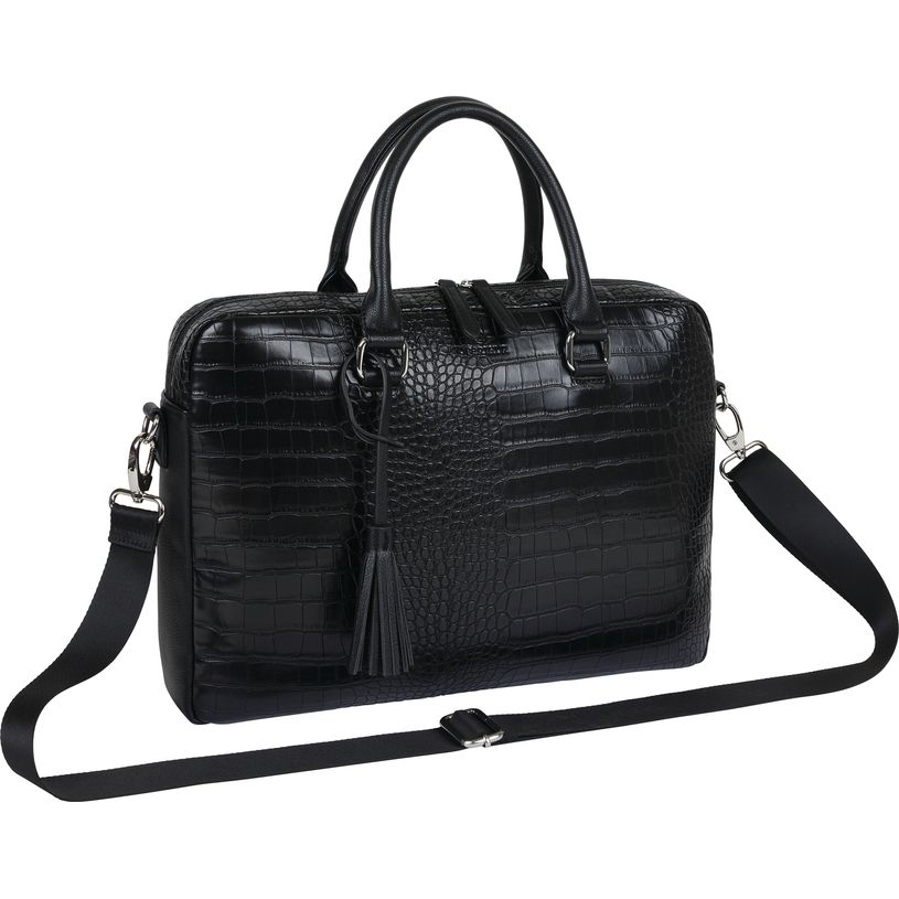 3664447171937-Sofia Croco - sacoche ordinateur 15,6'' - noir--0