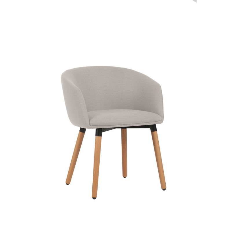 3760185021722-Fauteuil ARCO - 4 pieds bois - beige lin--0