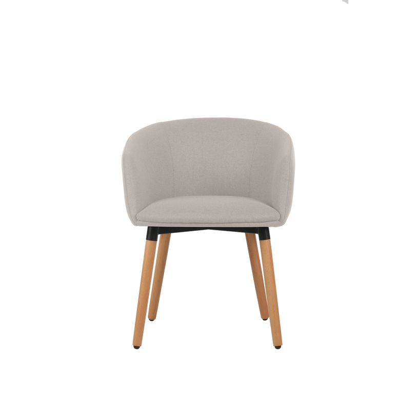 3760185021722-Fauteuil ARCO - 4 pieds bois - beige lin--1
