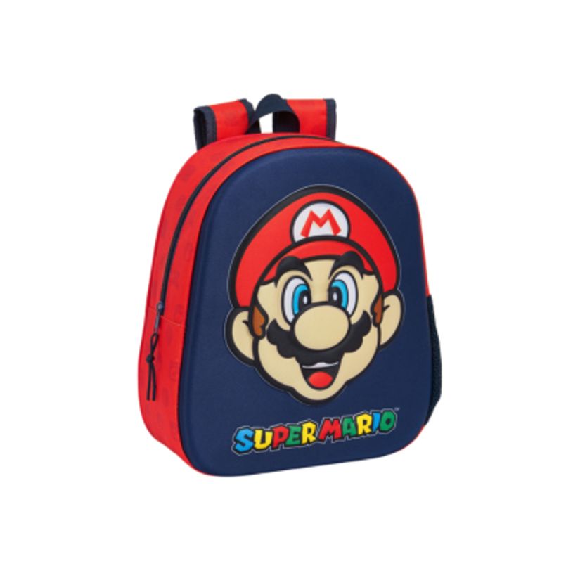 8412688553105-Mochila infantil 3D Safta Super Mario--0
