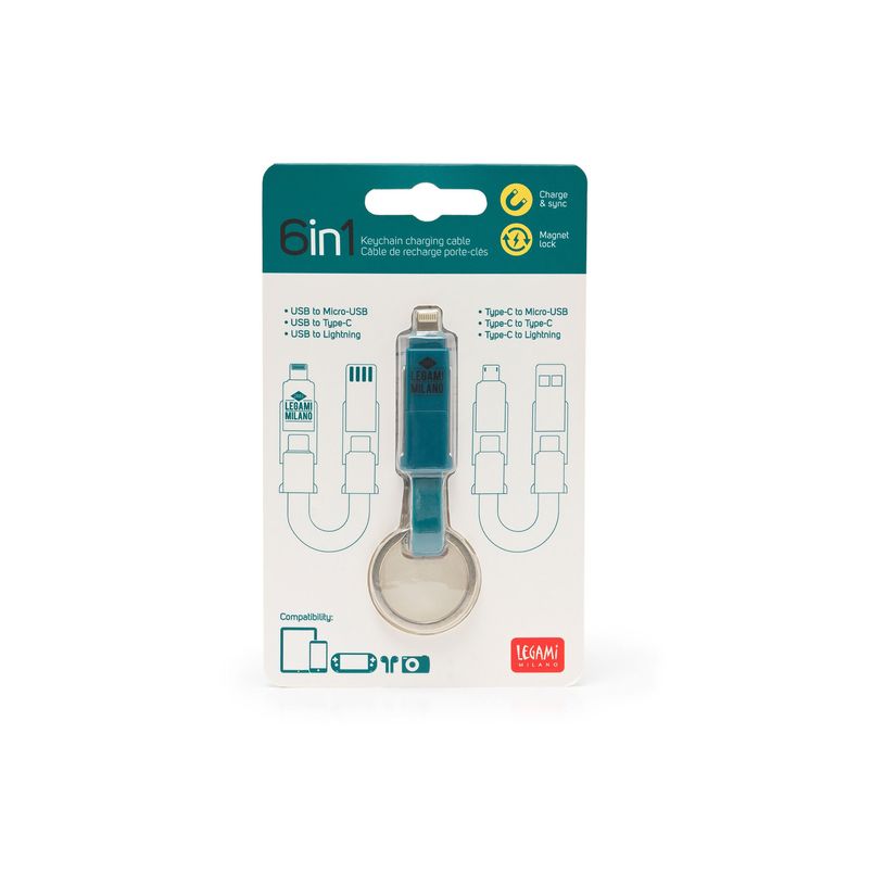 8052461966076-Legami - Câble de recharge porte-clé 6 en 1-P_405181299_1-1