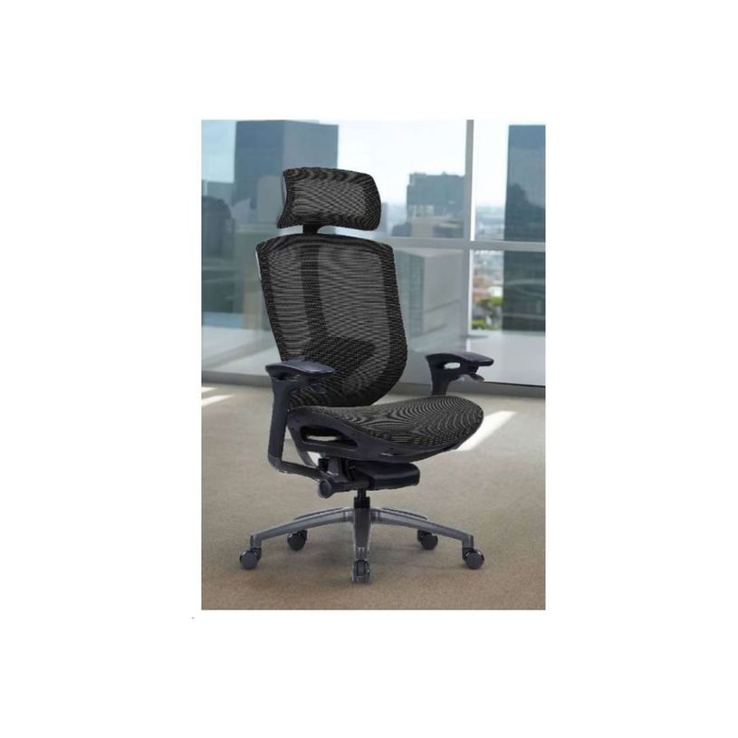 3700339992393-Fauteuil de bureau ASTON - accoudoirs réglables - appui-tête - noir-P_405181371_13-12