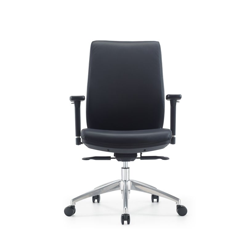 3760185021708-Fauteuil de bureau SHERMAN - accoudoirs réglables - Appui-tête en option - noir-P_405181440_2-1