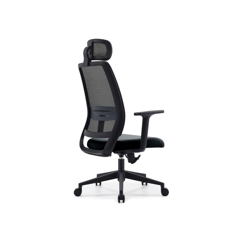3760185024556-Fauteuil de bureau OPEN - accoudoirs réglables - appuie-tête réglable - noir-P_405181444_4-3